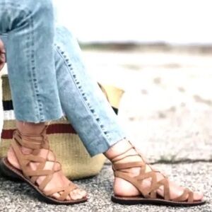 Sam Edelman Gemma Leather Upper Gladiator Sandals